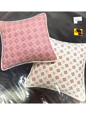 Janlynn Rose Victorian Floral Pillow Cross Stitch Kit 12" x 12"